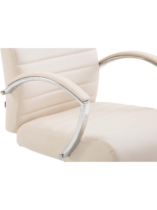 Valais műbőr irodai szék, krém