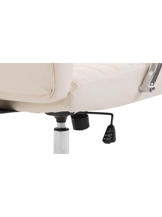 Valais műbőr irodai szék, krém