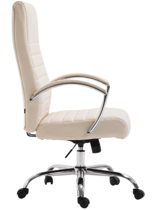 Valais műbőr irodai szék, krém