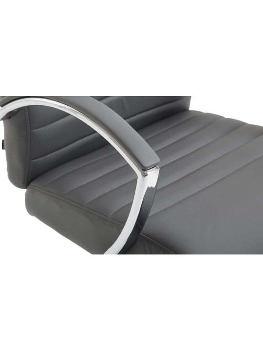 Valais műbőr irodai szék, szürke