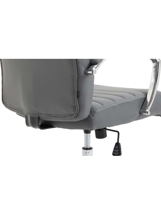 Valais műbőr irodai szék, szürke