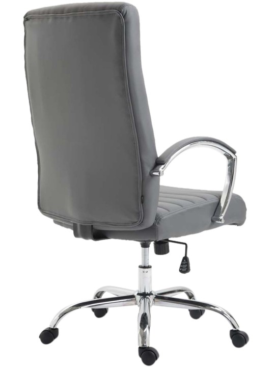 Valais műbőr irodai szék, szürke