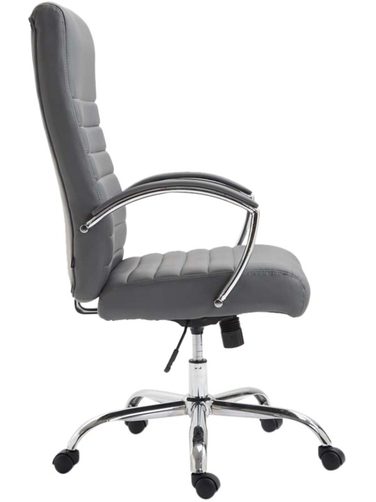 Valais műbőr irodai szék, szürke
