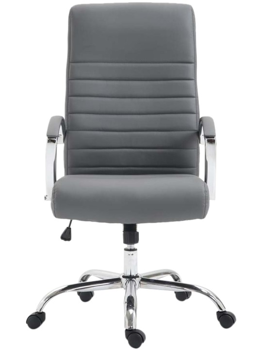 Valais műbőr irodai szék, szürke
