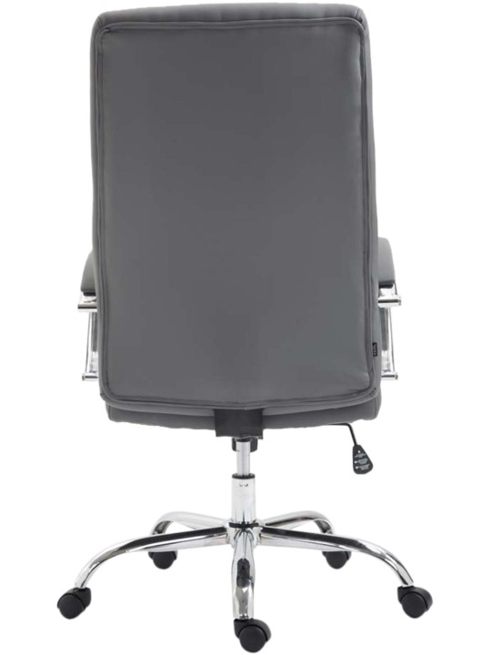 Valais műbőr irodai szék, szürke
