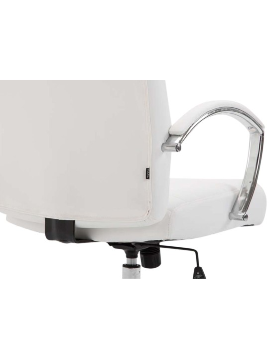Valais műbőr irodai szék, fehér