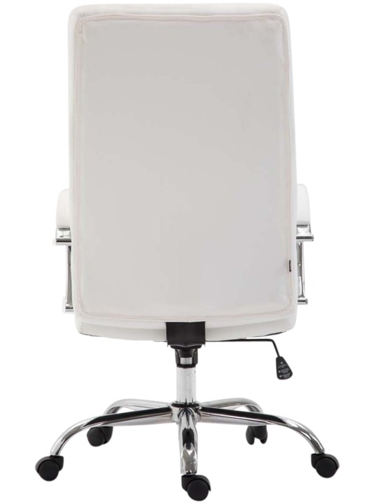Valais műbőr irodai szék, fehér