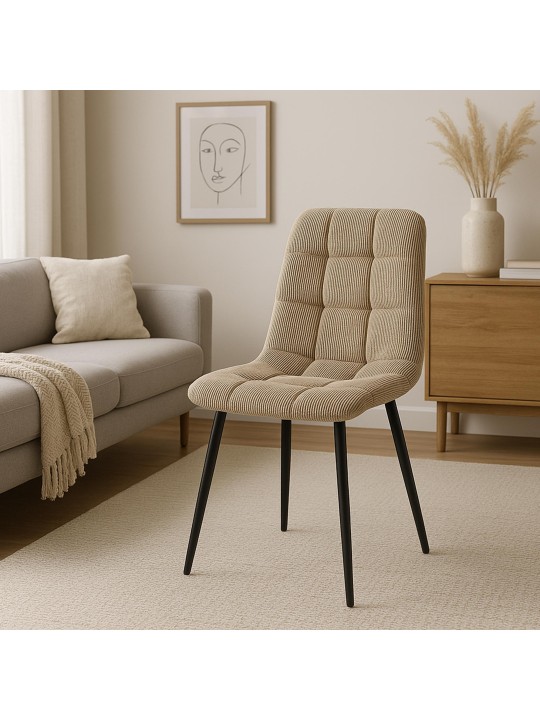 2 db Tilde Cord étkezőszék készlet, taupe 2 db Tilde Cord étkezőszék készlet, taupe