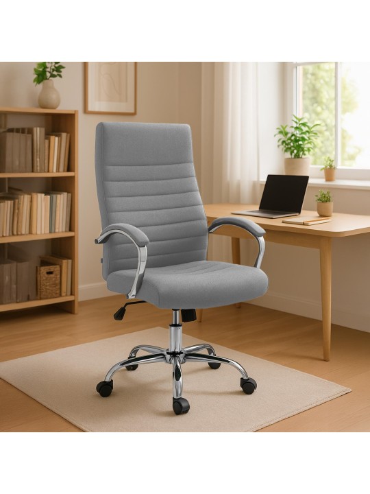 Irodai szék Valais szövet, szürke