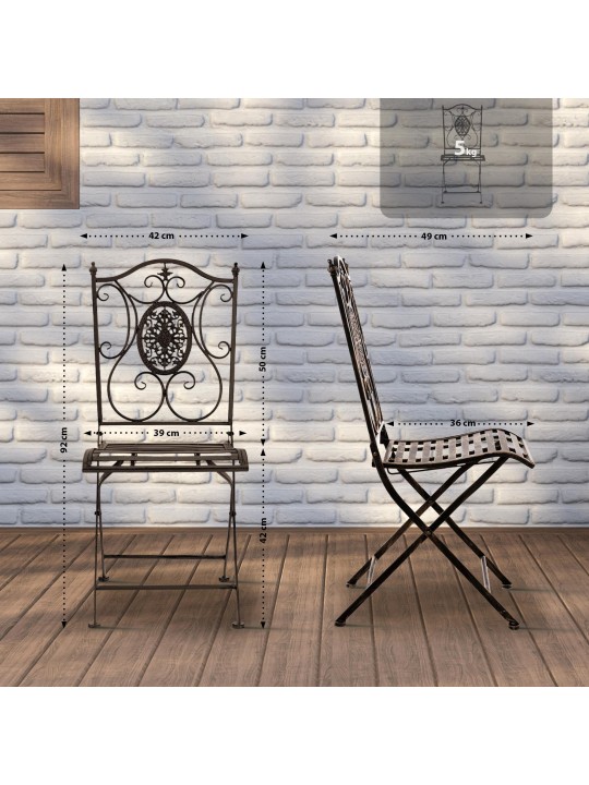 2 db Sibell szék készlet, bronz