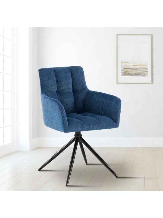 2 db Jonah szövet étkezőszékből álló készlet, sötétkék