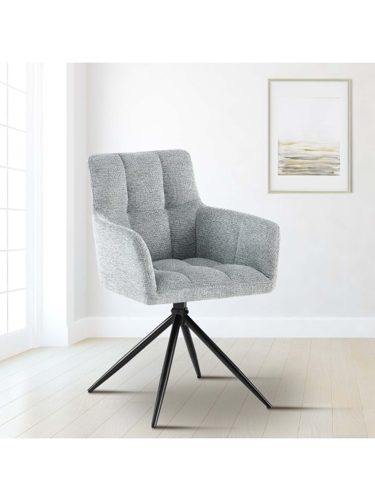 2 db Jonah szövet étkezőszékből álló készlet, világosszürke