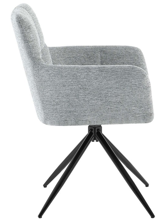 2 db Jonah szövet étkezőszékből álló készlet, világosszürke