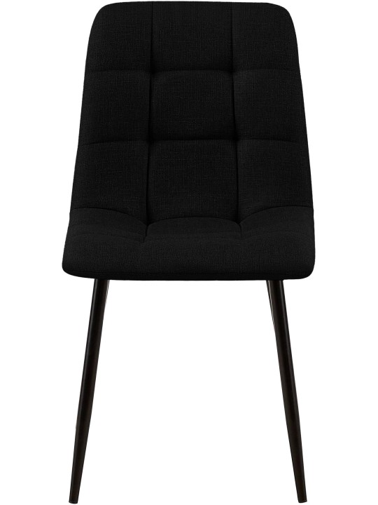 2 étkezőszékből álló Tilde szövet készlet, fekete