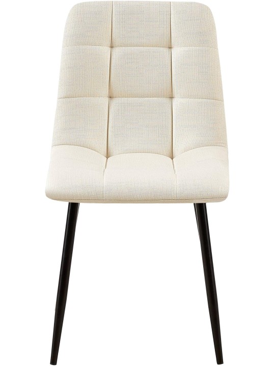 2 étkezőszékből álló Tilde szövet készlet, krém