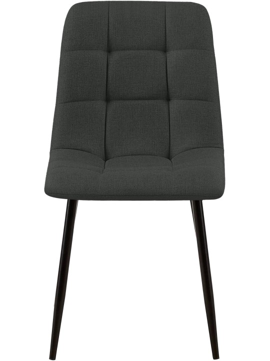 4 db Tilde Fabric étkezőszék készlet, sötétszürke