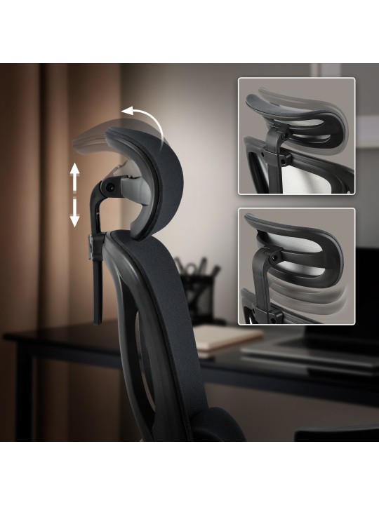 Leesburg irodai szék, fekete/fekete