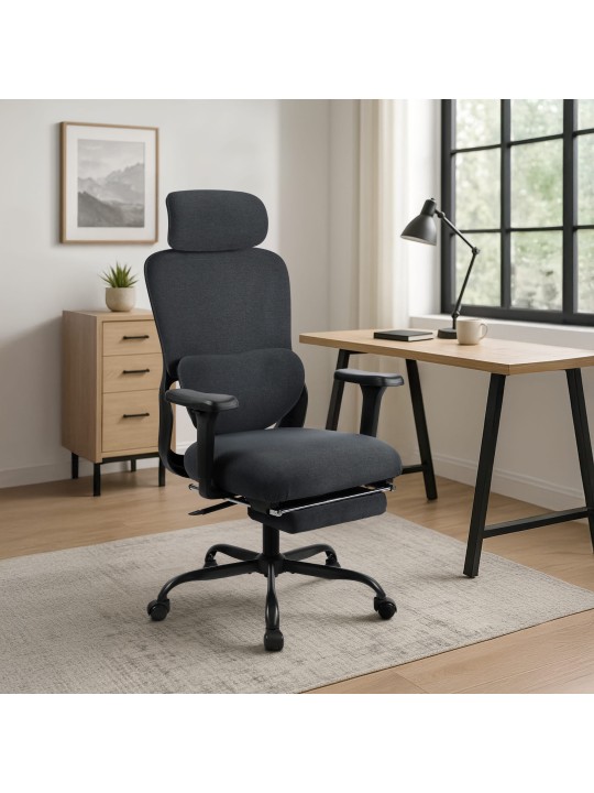 Leesburg irodai szék, fekete/fekete