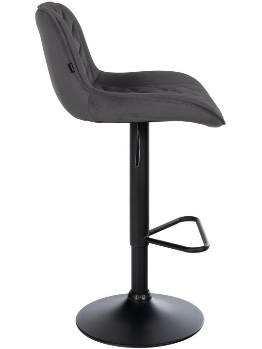 2 db-os bárszék készlet Kasson bársony, fekete 2 db-os bárszék készlet Kasson bársony, fekete