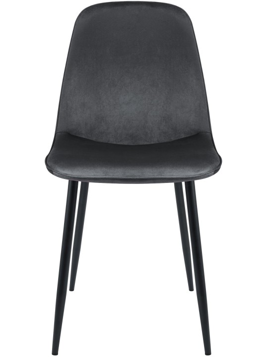 Maryam bársony étkezőszék, sötétszürke