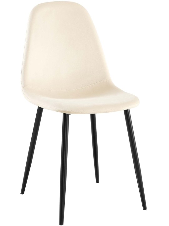 Napier bársony étkezőszék, krém