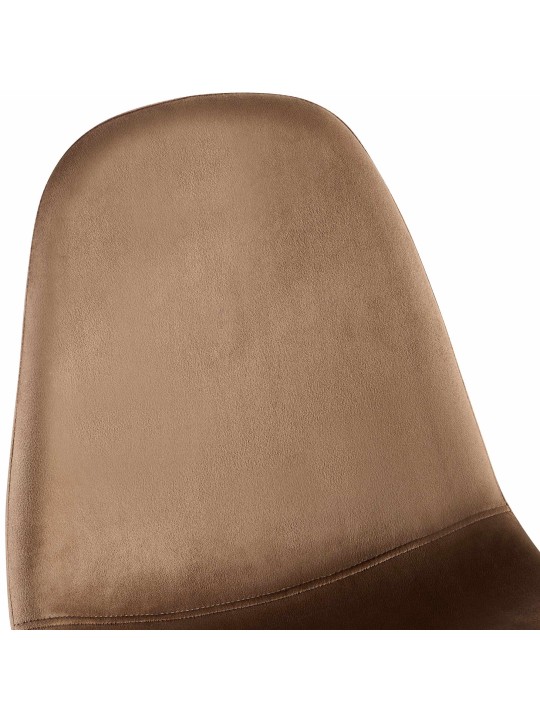 Napier bársony étkezőszék, barna