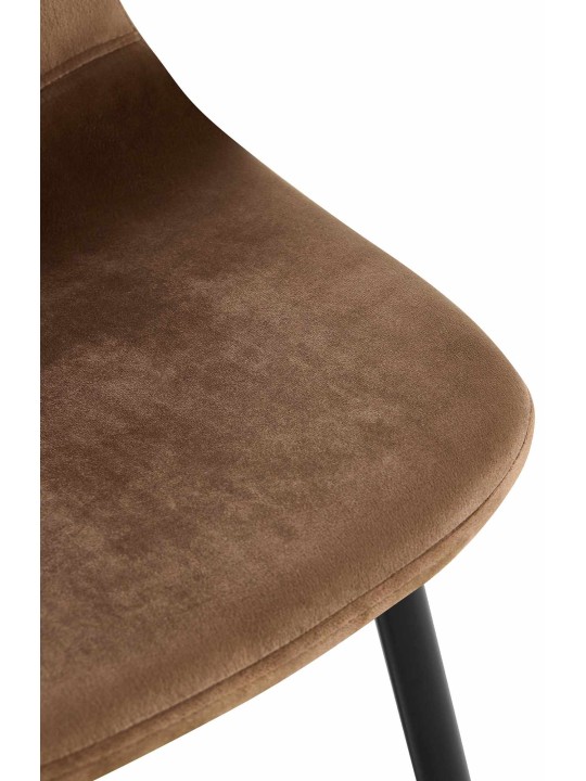 Napier bársony étkezőszék, barna