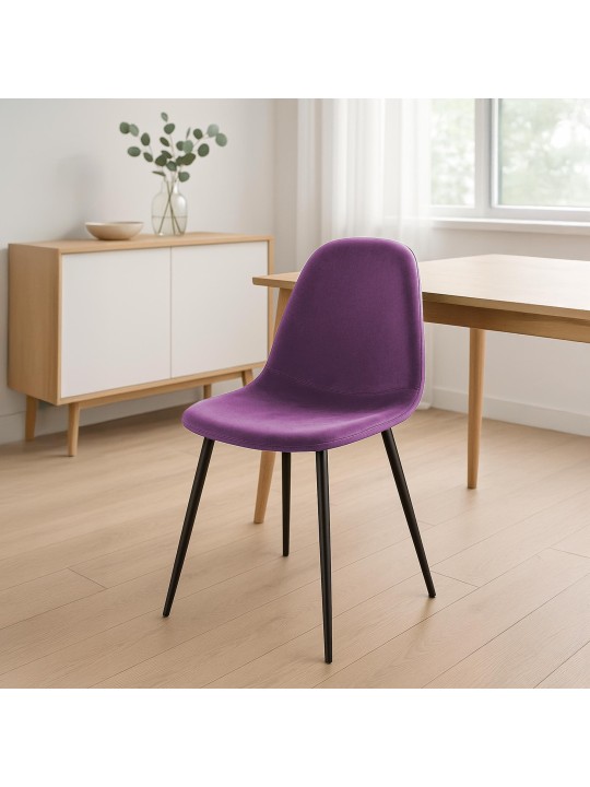 Napier bársony étkezőszék, lila Napier bársony étkezőszék, lila