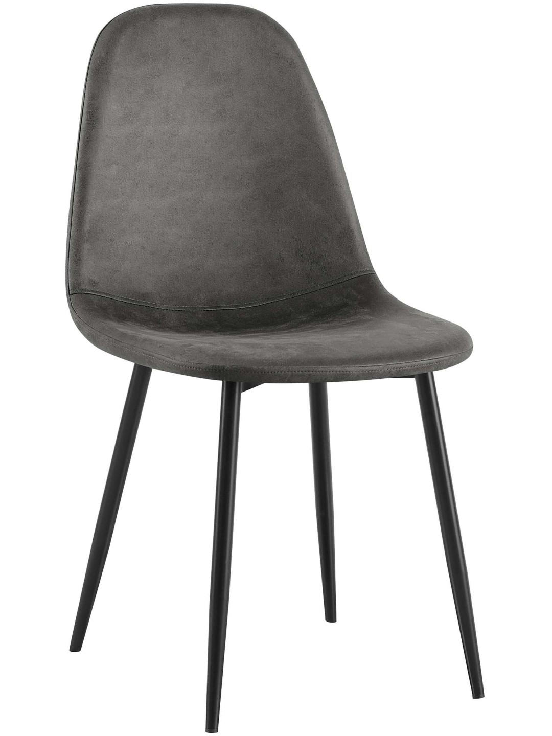 Napier vintage műbőr étkezőszék, fekete