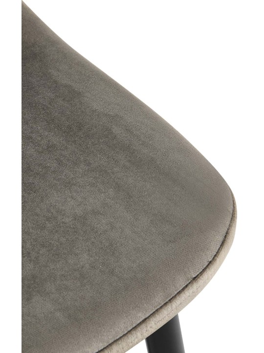 Napier bársony étkezőszék, antracit