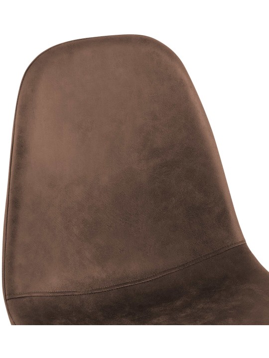 4 db Napier műbőr étkezőszék szett, barna