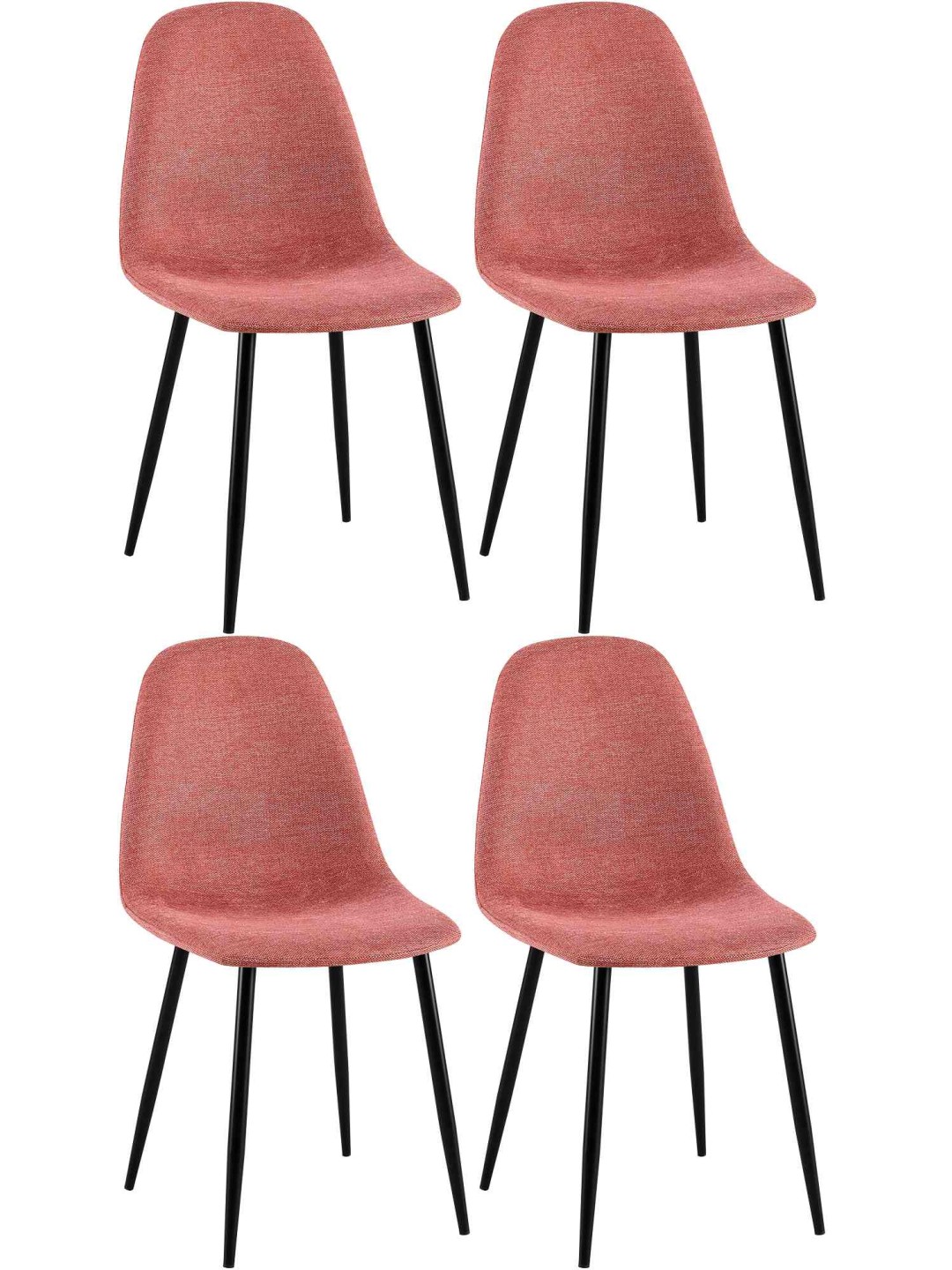 Napier szövetből álló étkezőszék szett 4 db, narancs