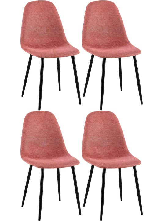 Napier szövetből álló étkezőszék szett 4 db, narancs