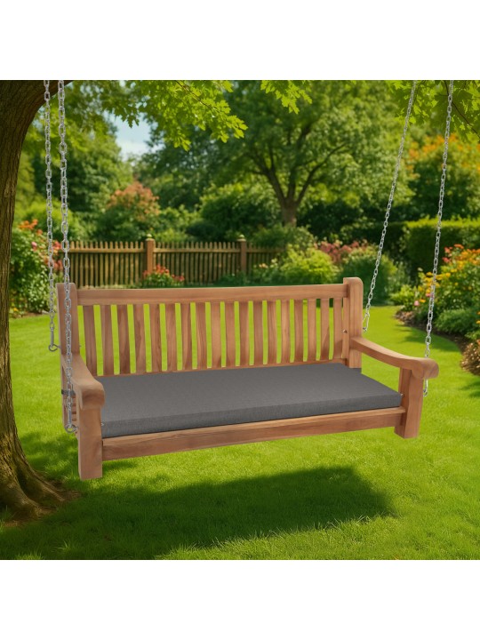 Joyce hintapad ülőpárnával 150 cm + teak, sötétszürke