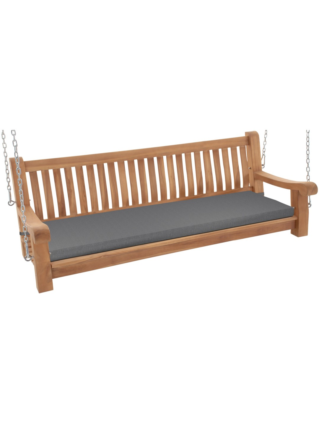 Joyce hintapad ülőpárnával 180 cm + teak, sötétszürke