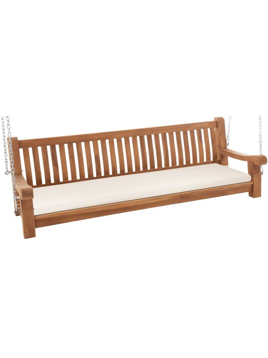 Joyce hintapad ülőpárnával 200 cm + teak, krém
