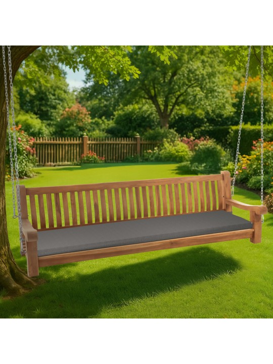 Joyce hintapad ülőpárnával 220 cm + teak, sötétszürke