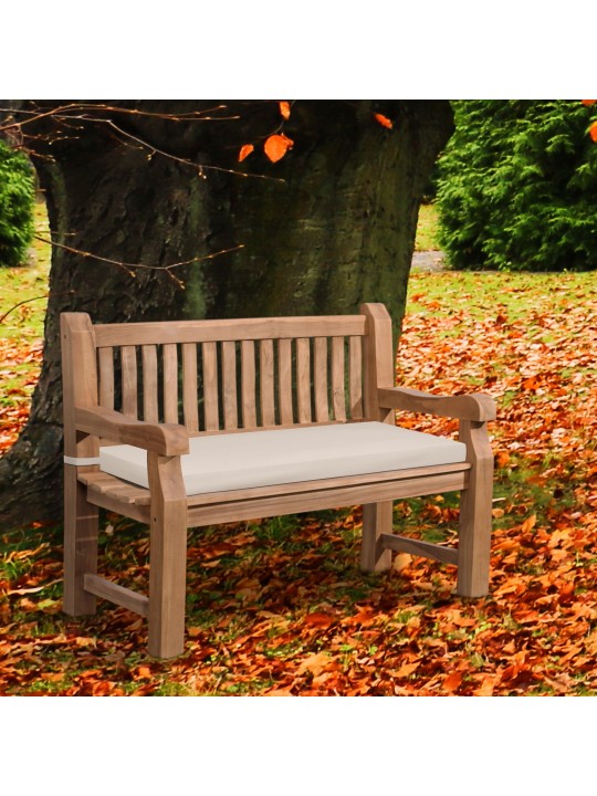 Teak pad Jackson ülőpárnával 120 cm + teak, krém