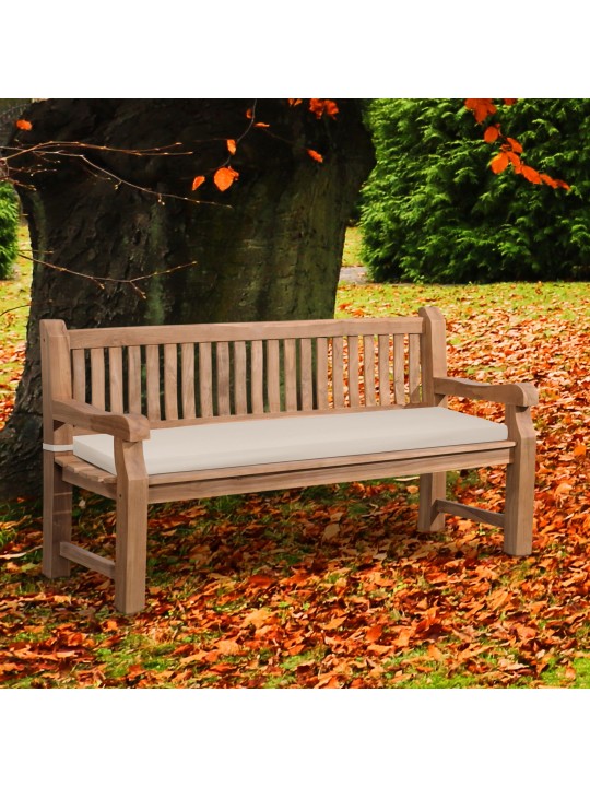 Teak pad Jackson ülőpárnával 180 cm + teak, krém