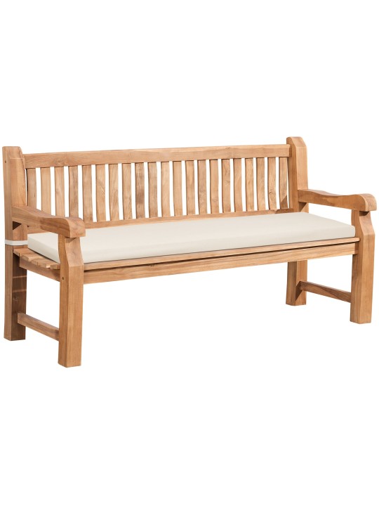 Teak pad Jackson ülőpárnával 180 cm + teak, krém
