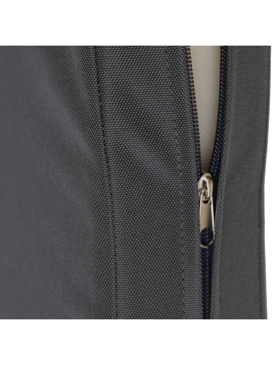 Teak pad Jackson ülőpárnával 200 cm + teak, sötétszürke