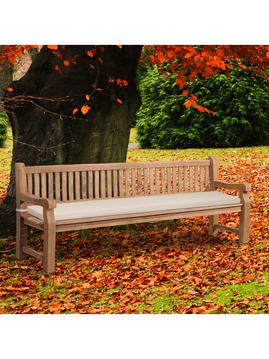 Teak pad Jackson ülőpárnával 240 cm + teak, krém