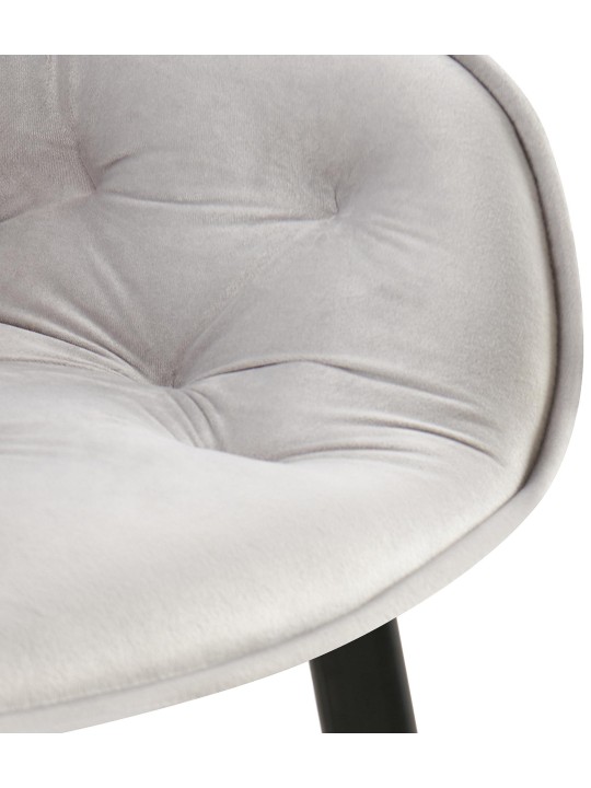 2 db Antigo bársony étkezőszék szett, szürke