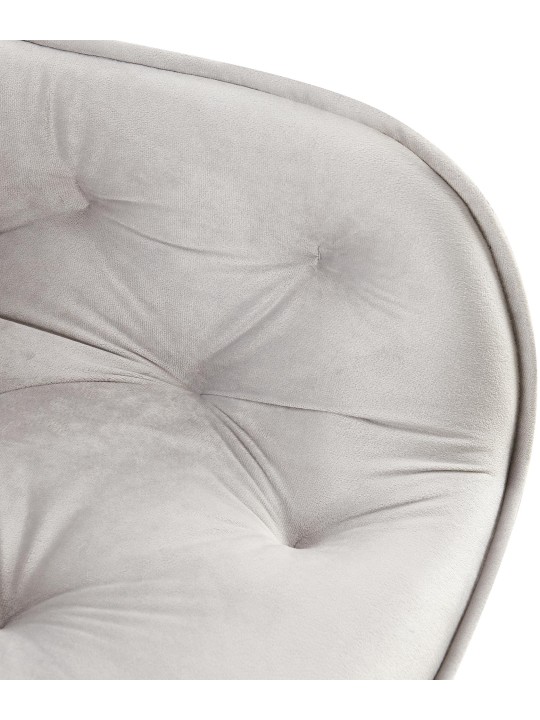 2 db Antigo bársony étkezőszék szett, szürke