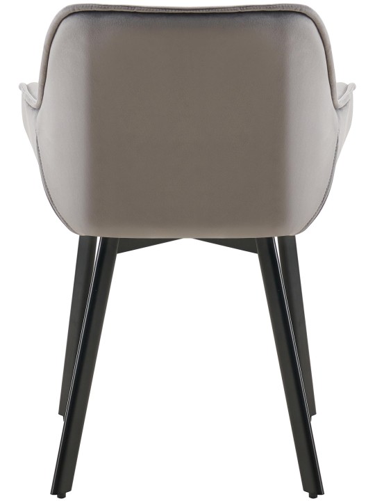 2 db Antigo bársony étkezőszék szett, sötétszürke