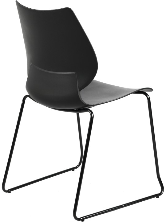 2 db Houma szék készlet, fekete