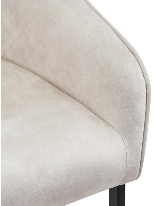 Jarik vintage bársony étkezőszék, krém