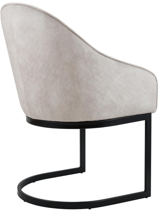 Jarik vintage bársony étkezőszék, krém