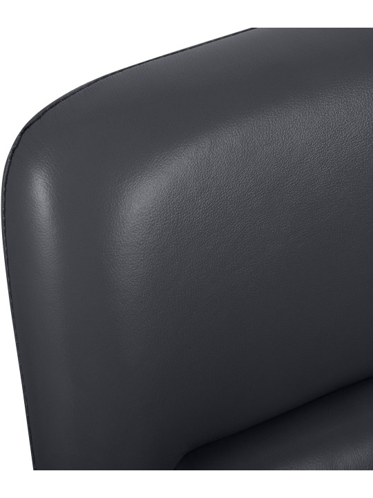 Irodai szék Hilda valódi bőr, fekete