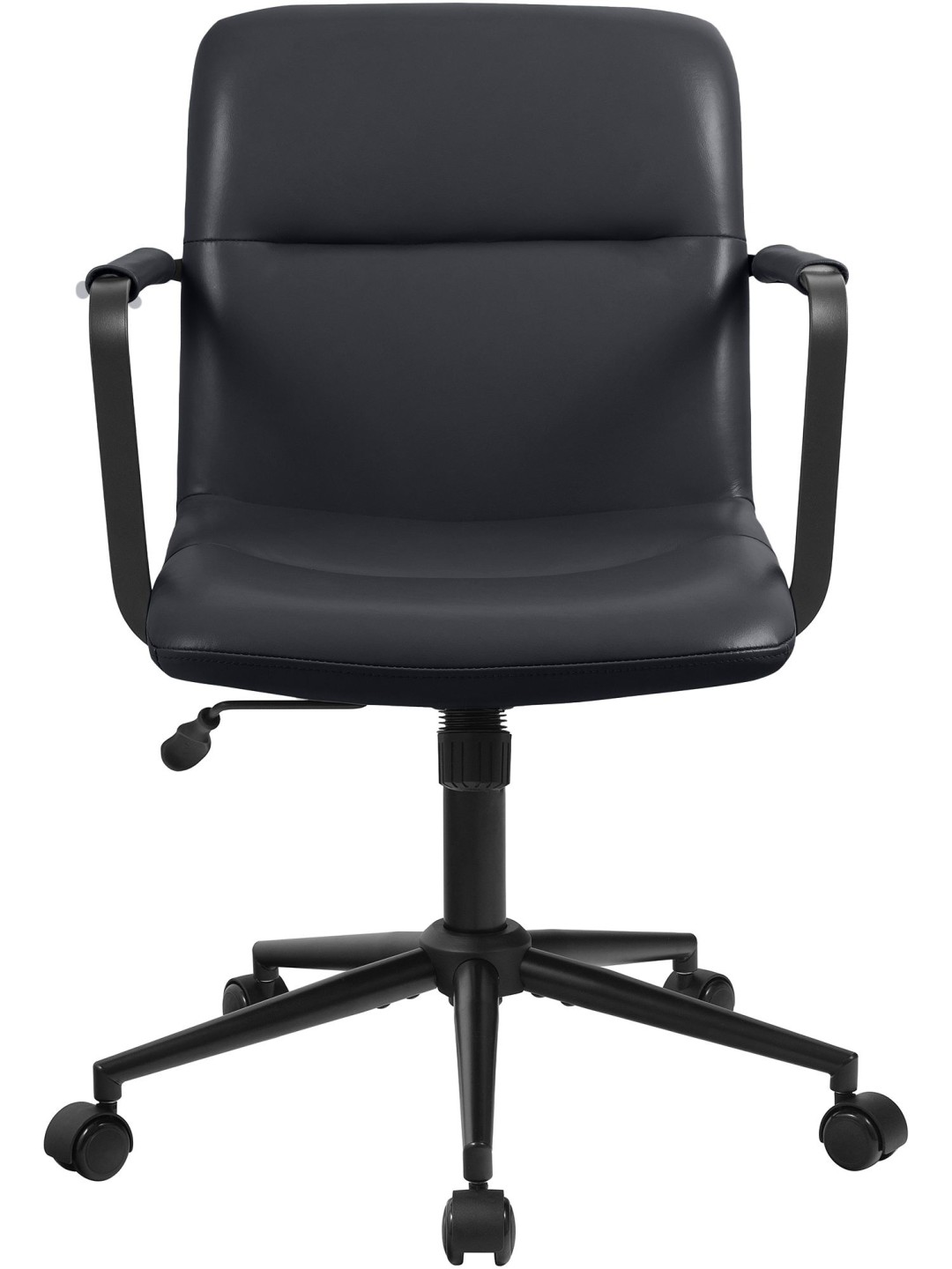 Irodai szék Hilda valódi bőr, fekete